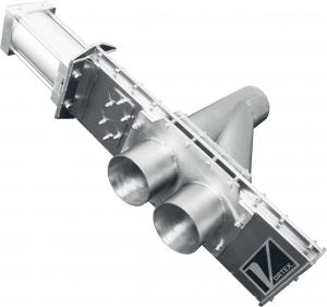 Vortex Valves 2-Way pneumatic conveying Atex zone 20 (1D) Alternatif for a Plugtype of Flaptype wissel