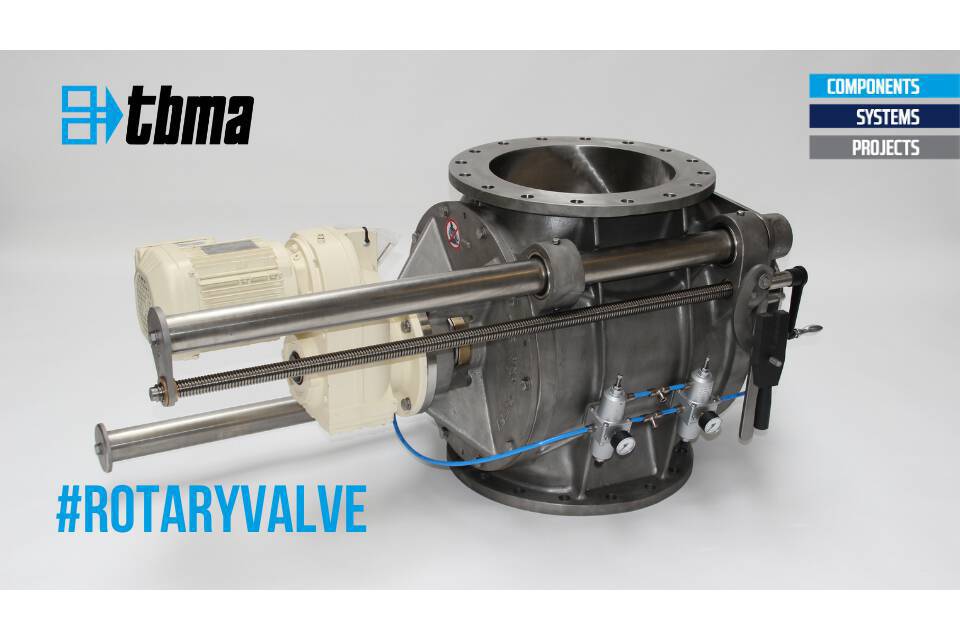 TBMA DG rotary valve with spindle for optimal safe (de)assembly