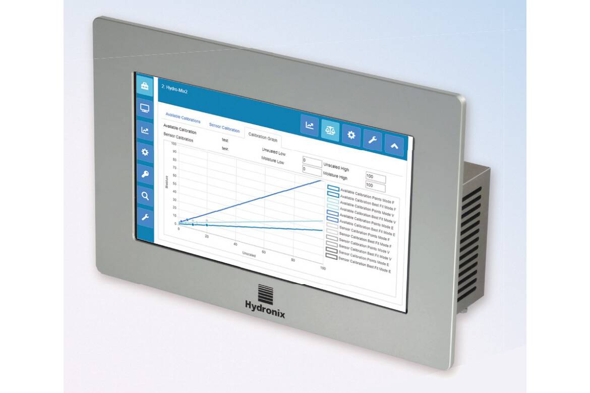 Hydro-View: Touch screen system to view data and manage Hydronix Sensors