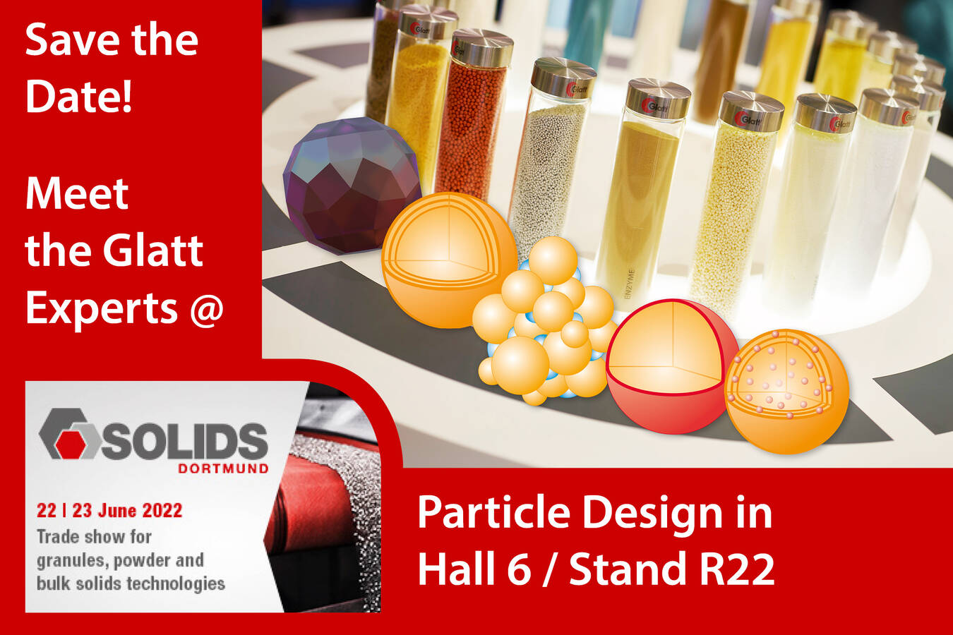 Visit us at booth R22 in hall 6 of Solds 2022 in Dortmund, Germany