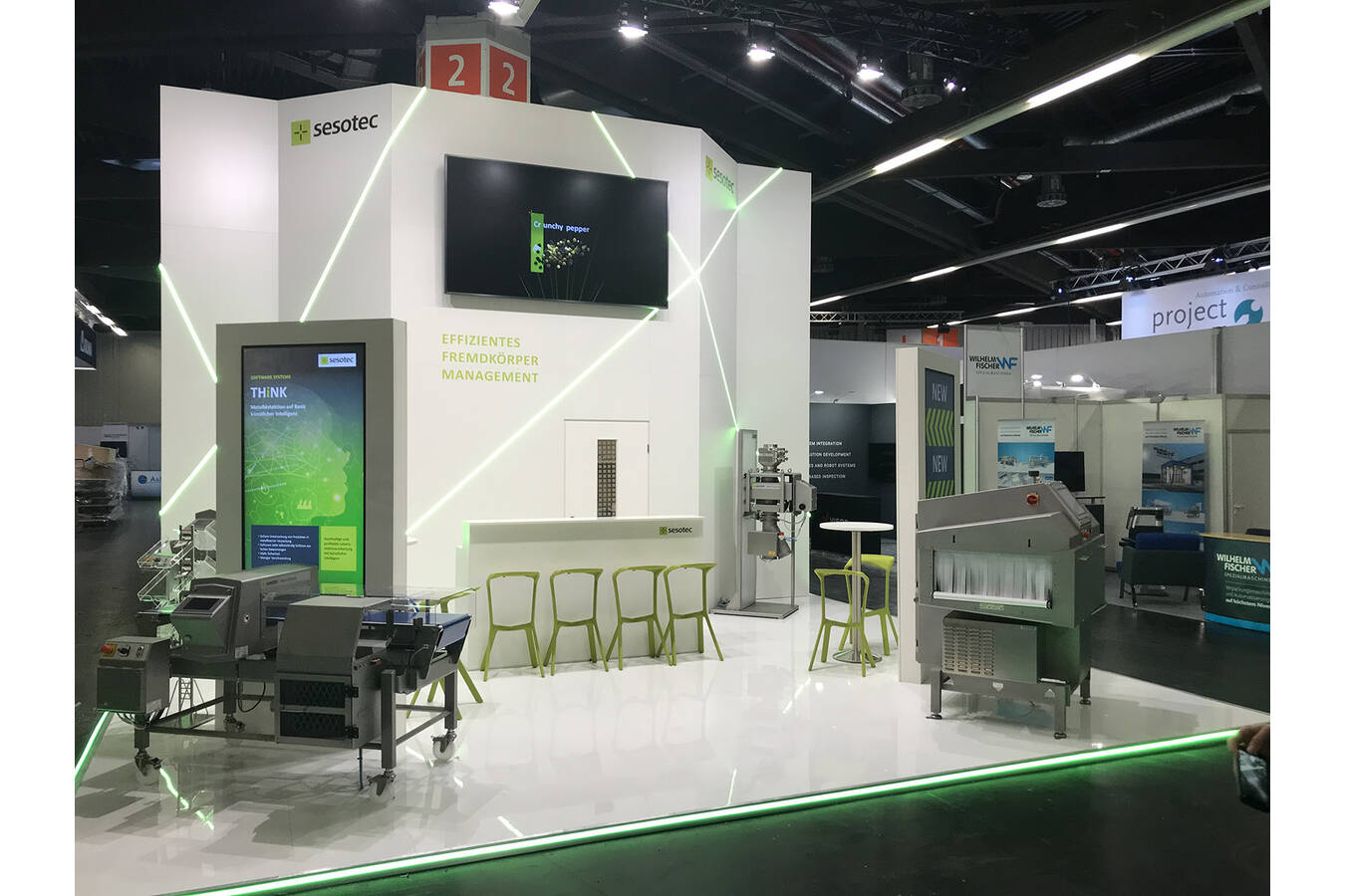 Sesotec GmbH presented both familiar and proven foreign body inspection equipment as well as innovations in technologies and software at Fachpack/Powtech 2022 (Photo: Sesotec GmbH)