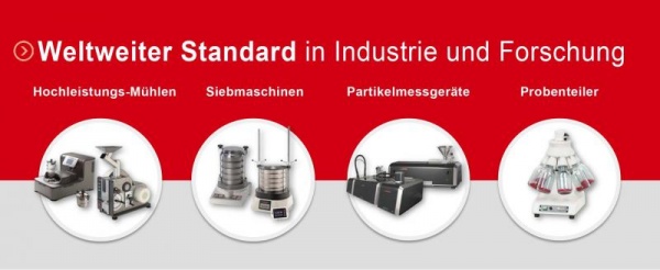 FRITSCH • Milling and Sizing! - Innovations at ACHEMA 2018 • Hall 4.1 • Booth J49