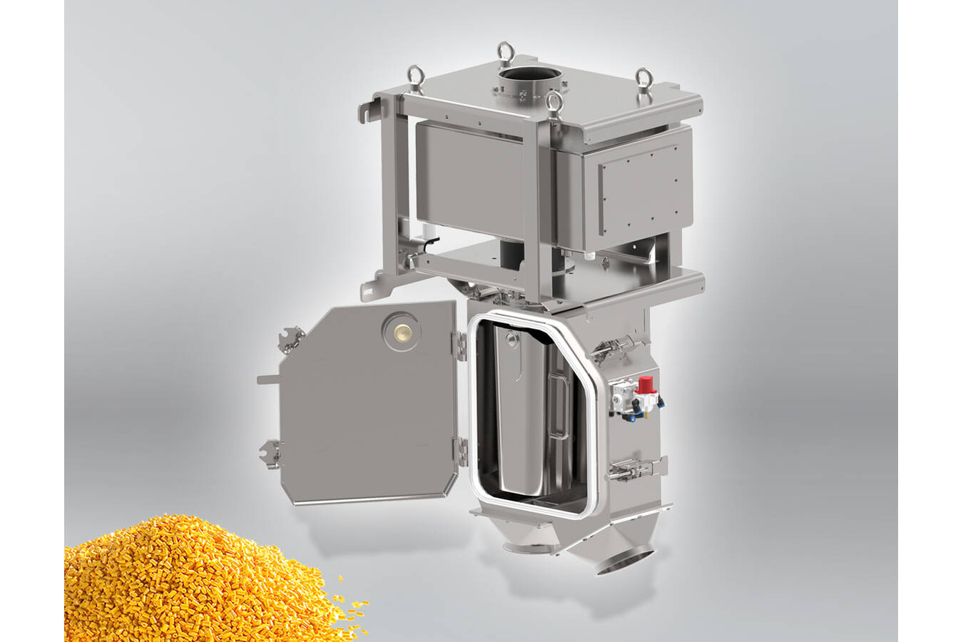 The RAPID PRO-SENSE 6 from Sesotec is a metal separator developed with the specific challenges of granulate, compound, and masterbatch producers in mind. (Image: Sesotec GmbH)    