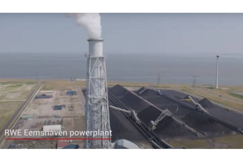 Coal storage at RWE power plant